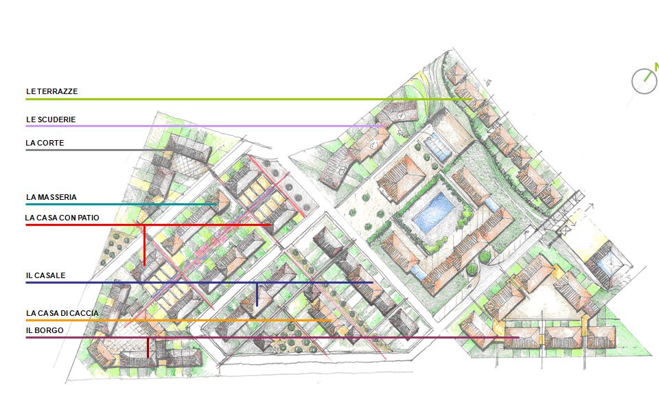 share studio architettura complesso residenziale centro servizi latina