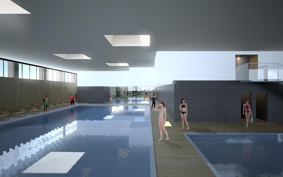 share studio architettura concorso centro benessere ricreativo val d'aosta