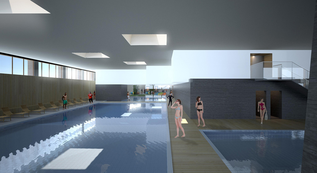 share studio architettura concorso centro benessere ricreativo val d'aosta